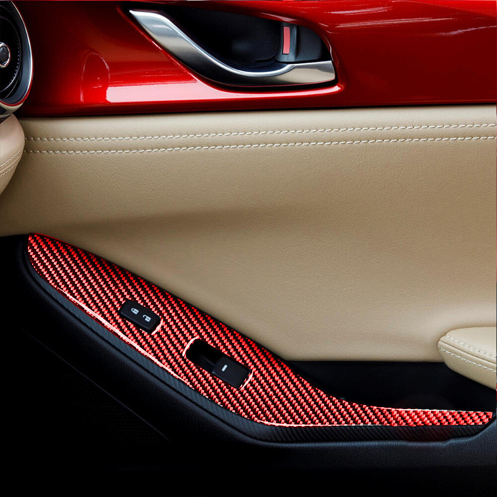 Carbon Fiber Dashboard Panel Decorative Trim Cover for VW for Golf MK7 2014-2019 v