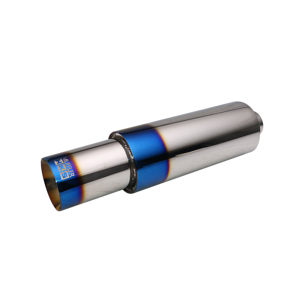 2.5 inlet Straight Flow Racing Exhaust Muffler OD 4inch Body 5 520mm