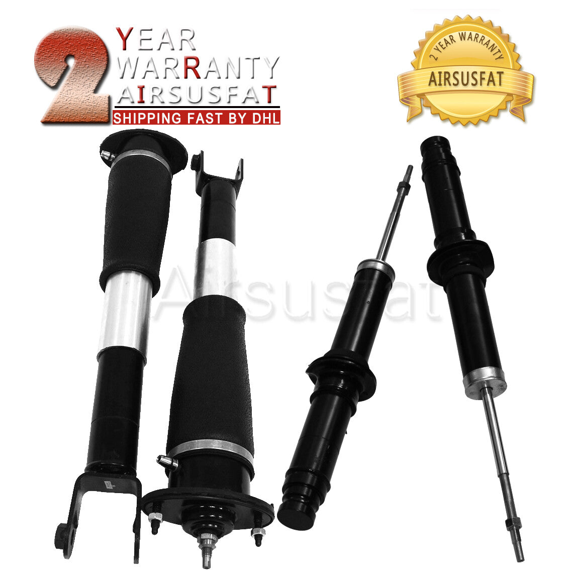 4pcs Front Rear Air Suspension Shock Strut w/ Electric for Cadillac SRX 19300030