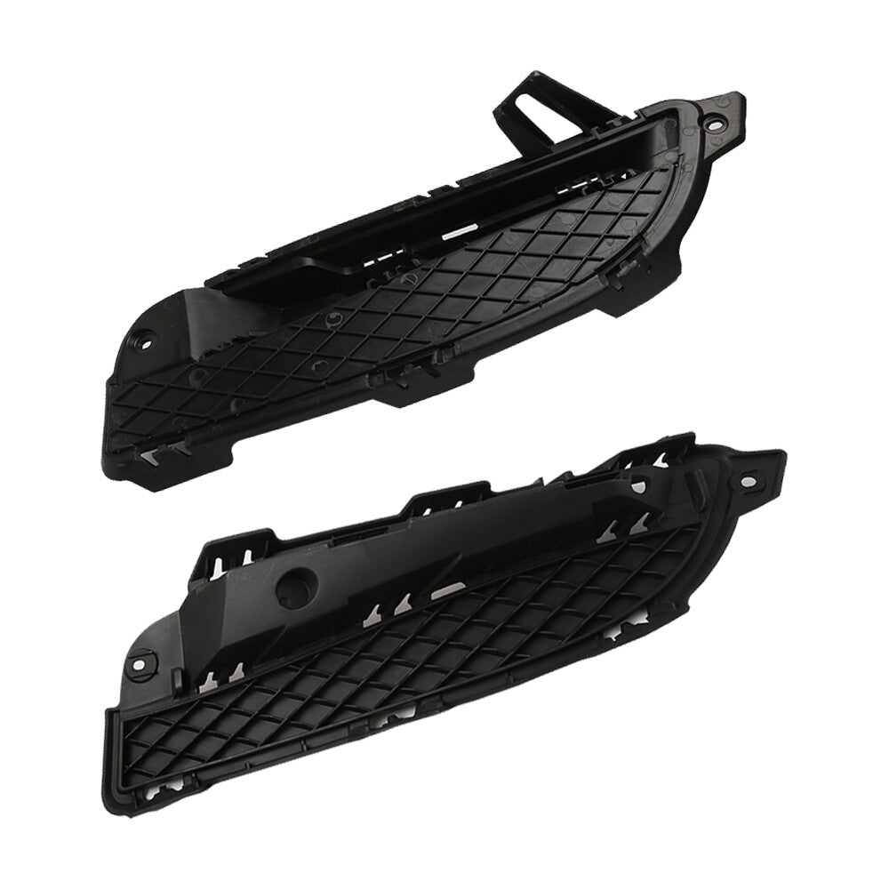 2x for Jaguar for XF 2012-13 LHRH Front Bumper Lower Grill Grille Outer Cover Black