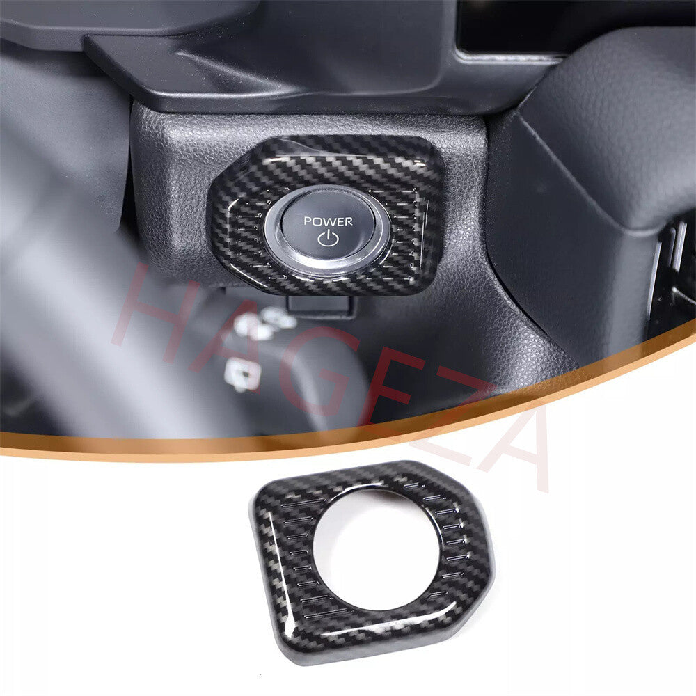 Carbon Fiber ABS Engine Start Stop Button Trim For Toyot@ for Land Cruiser LC250 24+