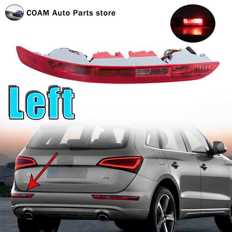 One-piece set of rear bumper reverse brake light, taillight, and left taillight for Audi Q5 (2009-2016)