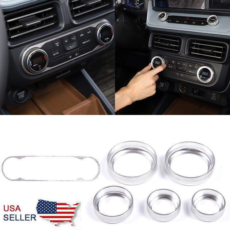 Air conditioning switch blade panel frame and blade ring trim  for ford  Maverick 2022