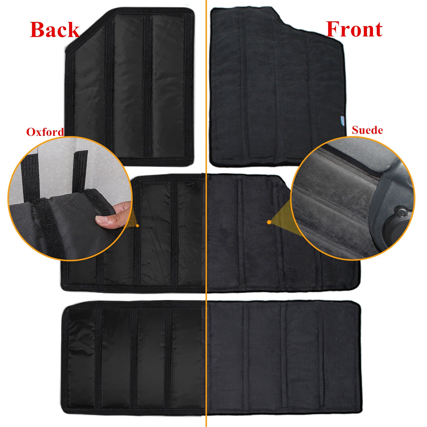 for Jeep for Wrangler Rear Window & Roof Heat Insulation Sound Deadener Cotton Kits