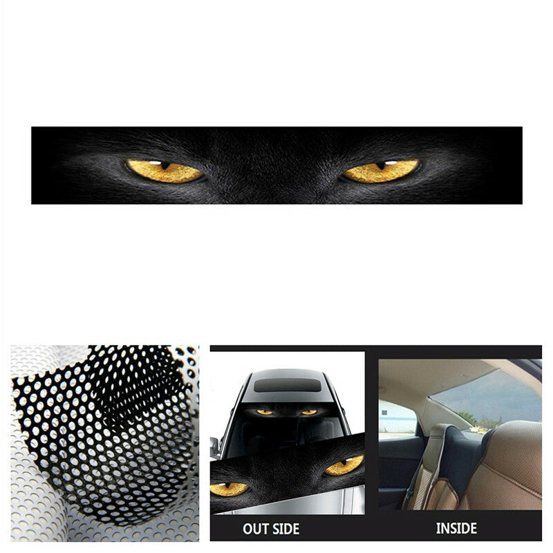 518In Perforation Car Front Windshield Window Vinyl Banner Decal Horror Sticker