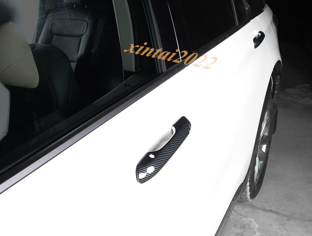ABS Carbon Fiber Style Outside Door Handle Cover Trim for Camry 2018-2023 v