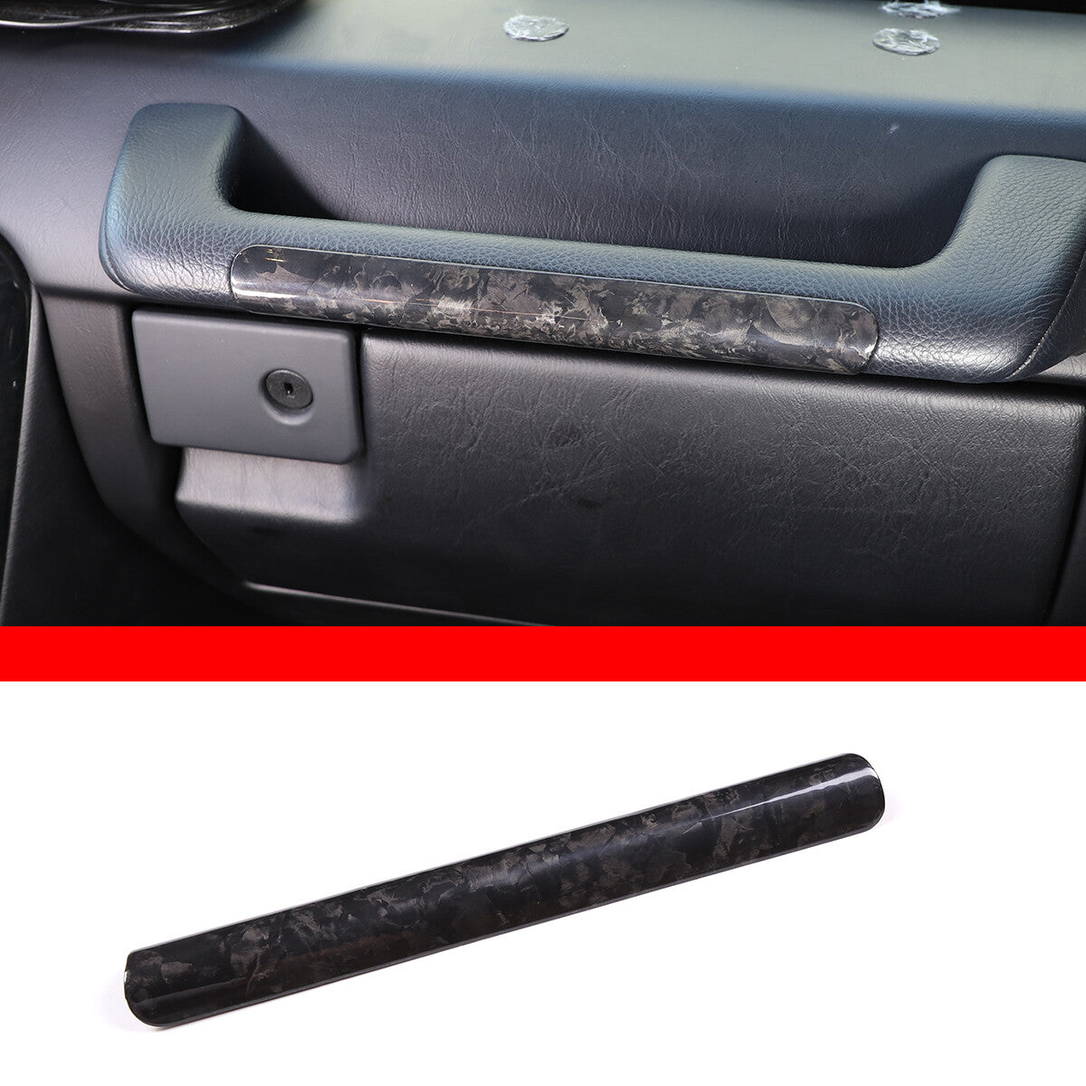 Forged carbon fiber Copilot handle panel trim for G-Class W463 G500 2007-18 n