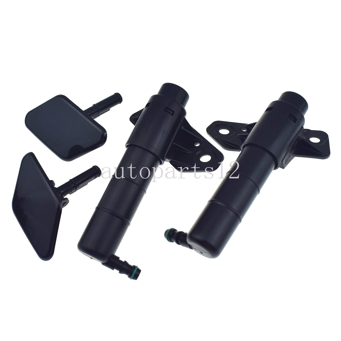 Left and right headlight washer spray nozzle and cap kit for for Kia 2011-16- v