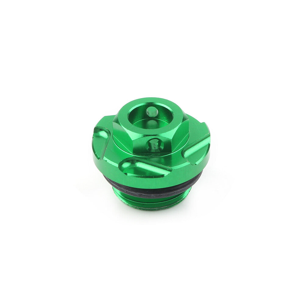 Engine Oil Fill Plug Screw Cap Green for Kawasaki KX250 KX250F KLX450R KX450F Q