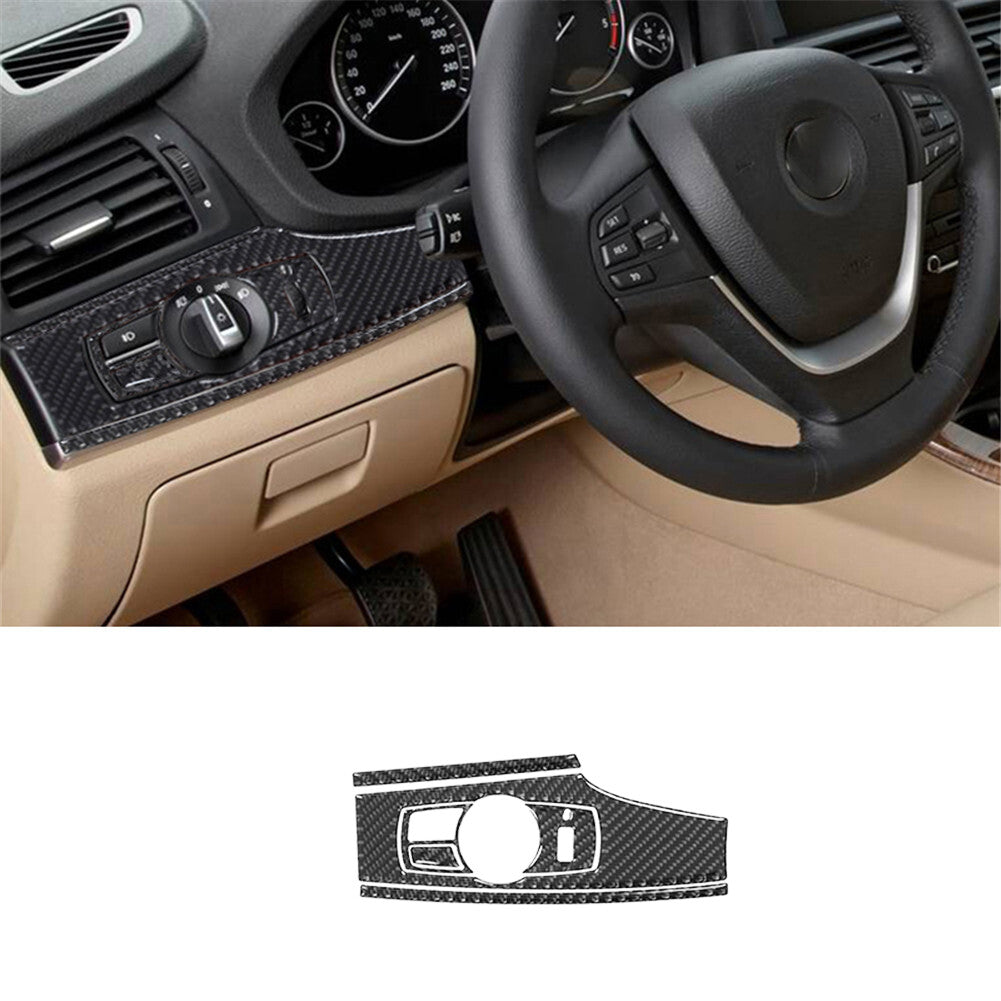 2X Carbon Fiber Drive Side Air Vent Panel Cover Trim for Mazda CX-9 2010-2015 v