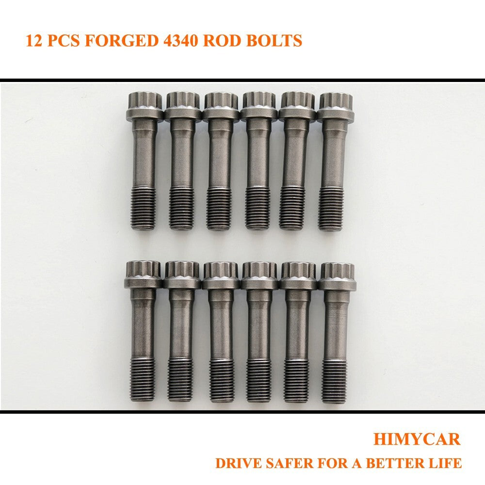12X Performance Forged 4340 Racing Connecting Rod Bolt Caps 3/8 1.600L- n