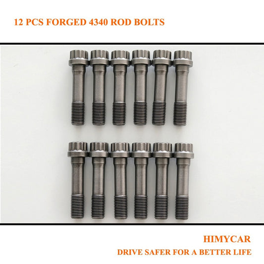 12X Performance Forged 4340 Racing Connecting Rod Bolt Caps 3/8 1.600L- n
