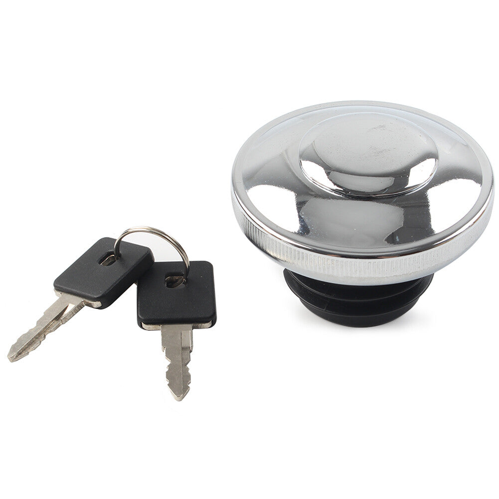 Fuel Gas Cap Lock w/ Keys Fit for Harley Sportster 883 1986-2019 Motorcycle Chrome