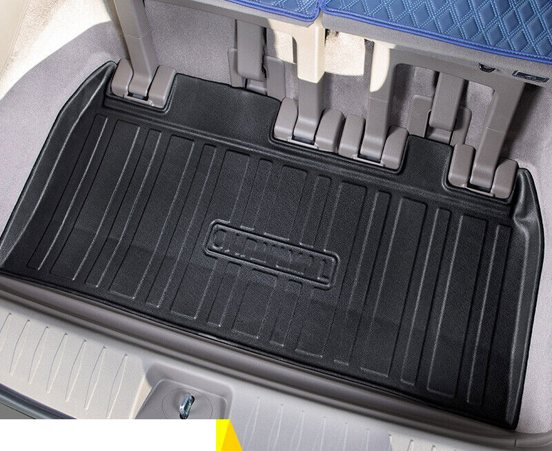 for Kia Carnival 2022-2023 Black Rear Cargo Liner Trunk Floor Mat Waterproof Pad