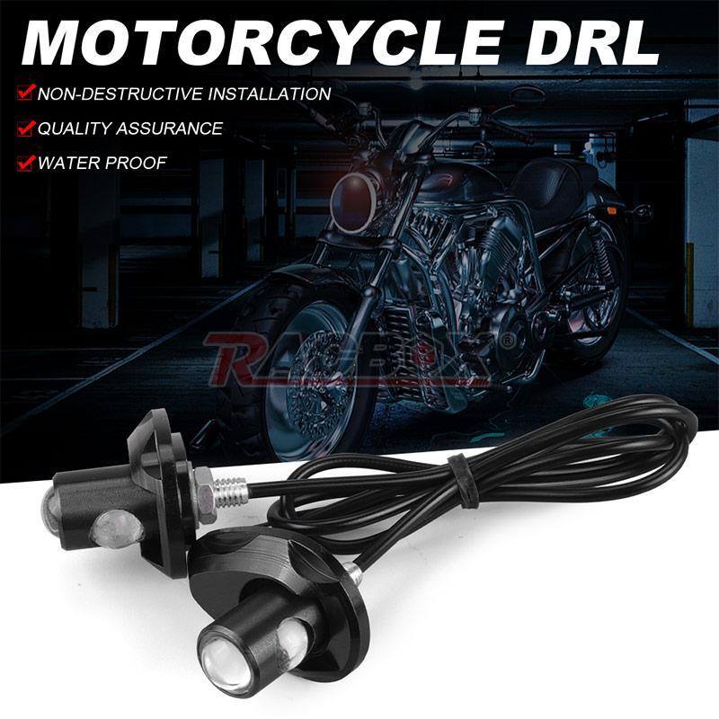 4Motorcycle LED for Mini Amber Brake Turn Signal Tail Light Indicator License Plate