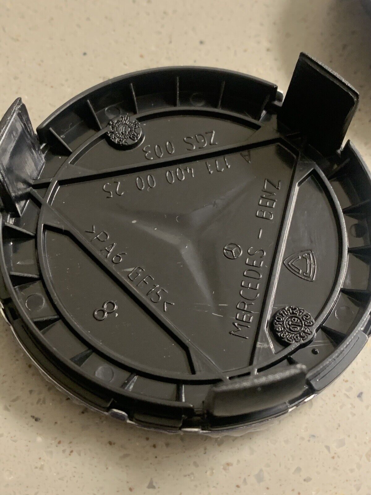 Blue Alloy Wheel Centre Caps 75mm A B C E S M Class ML CLA GLA - 4ea