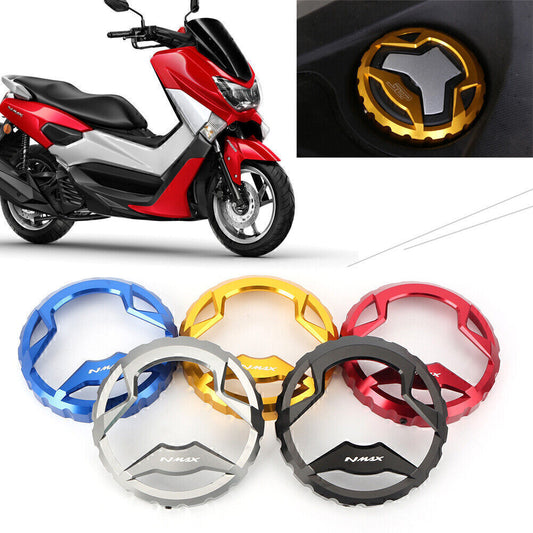 for YAMAHA NMAX 155 15-16 w/logo Motorcycle CNC Petroleum Fuel Gas Cap Lid Cover Q