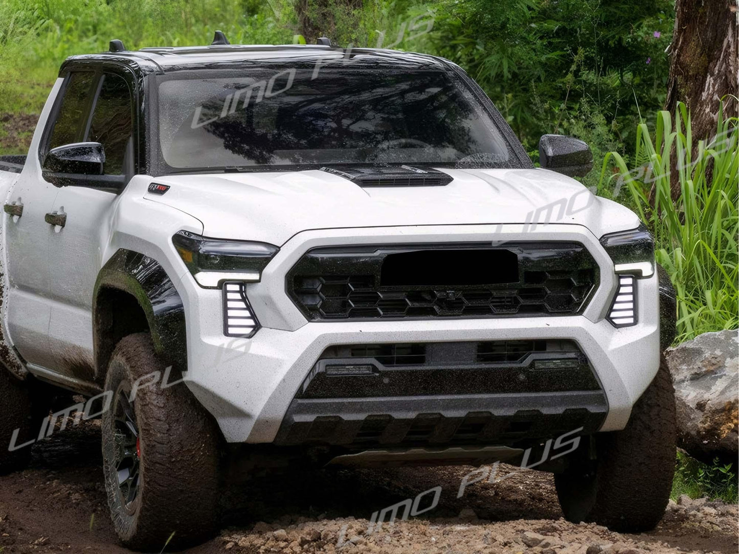 Suitable for 2024 2025 for Tacoma front bumper fog lights daytime running lights DRL v