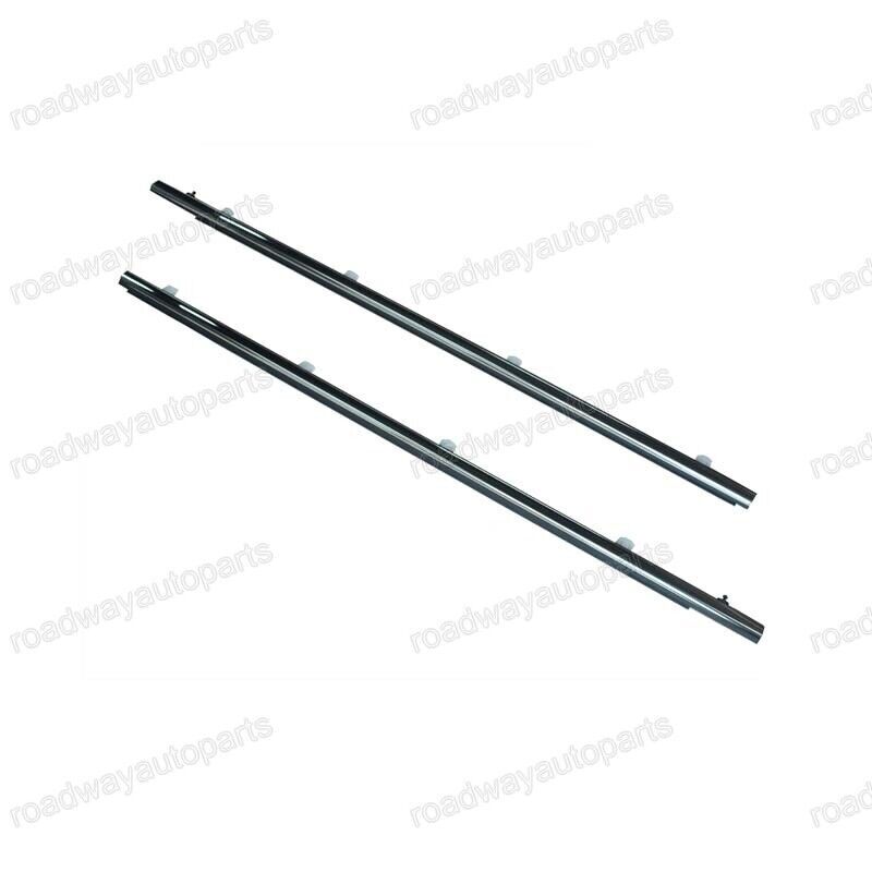 2X Front Window Weatherstrips Molding Seal Belt Trim for Honda Accord 2009-2010