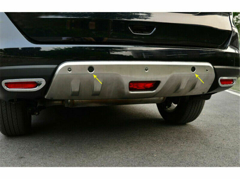 for Nissan Rogue 2014-2016 Silver Front Rear Skid Plate Bumper Board Guard 2X