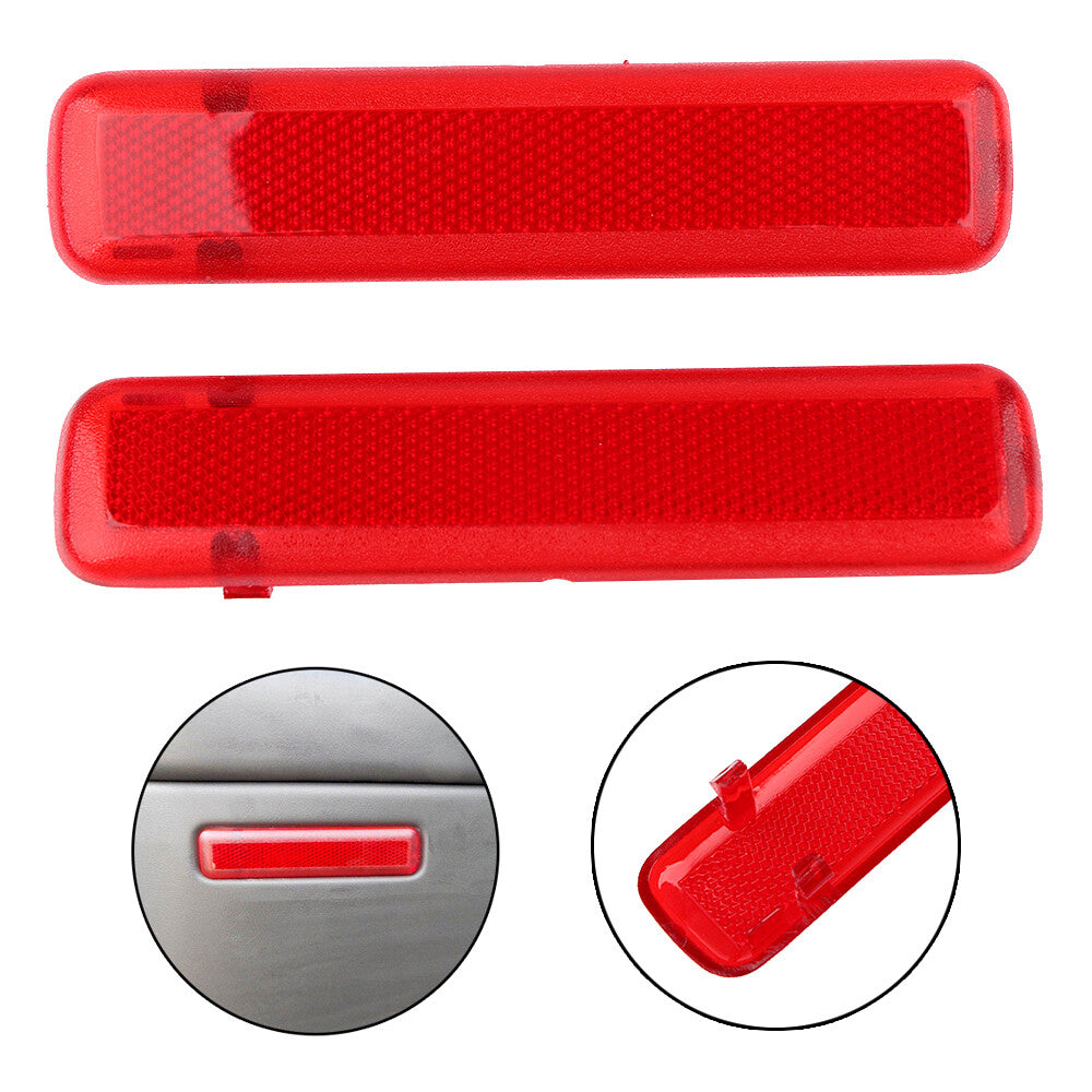 2-piece panel light lens reflector rear door for Silverado for Sierra Crew Cap pickup