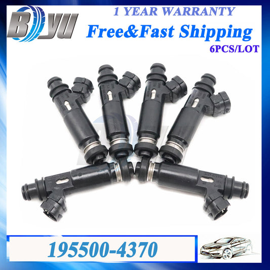 195500-4370 6X Car Fuel Injector Nozzle Fit for Mitsubishi Montero 03-06 3.8L V6