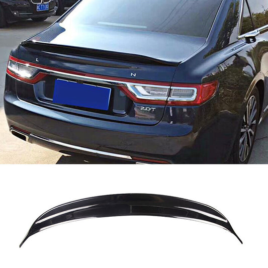for Lincoln 2017-2021 Piano black Rear Tail Trunk Spoiler Wing Lip