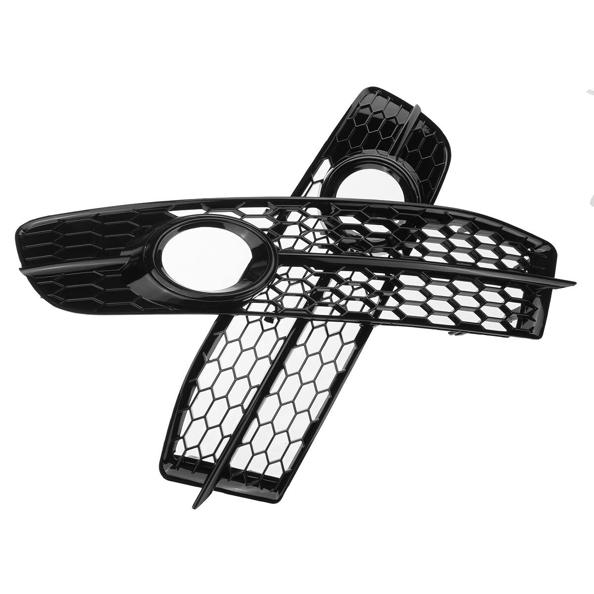 HONEYCOMB- Front bumper fog light grille cover for Audi A6 C6 S series 08-11