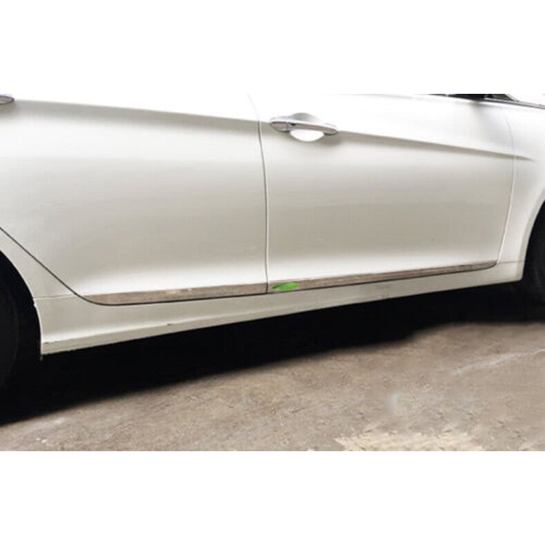 for Hyundai Sonata 2011-2014 Stainless Side Door Body Guard Molding Cover Trim