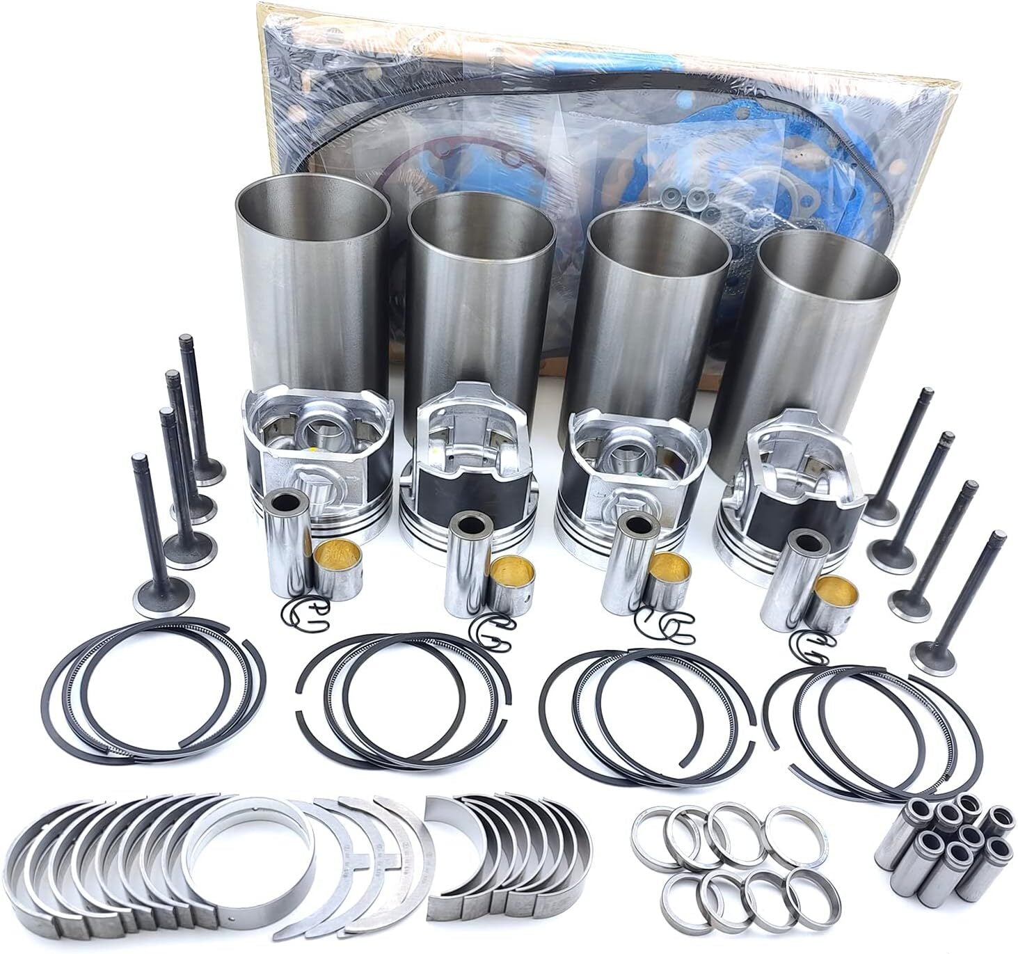6-piece mast 84 mm piston and ring kit N54B30 for E82 E90 E60 135i 335i 535i 740i 17372 B