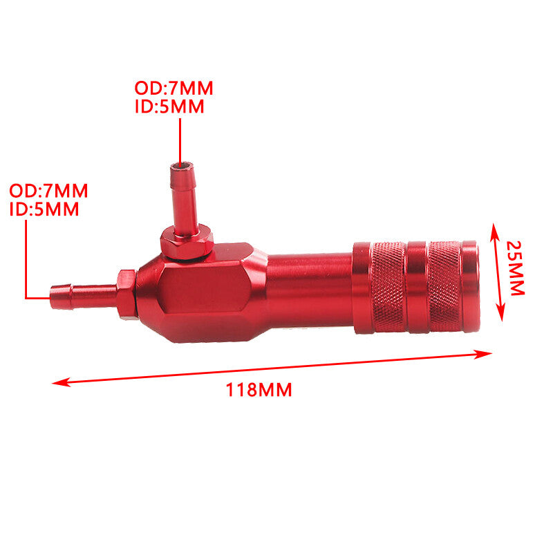 Red Adjustable Racing Turbo Boost 1-30 Psi Car Manual Boost Controller Kit