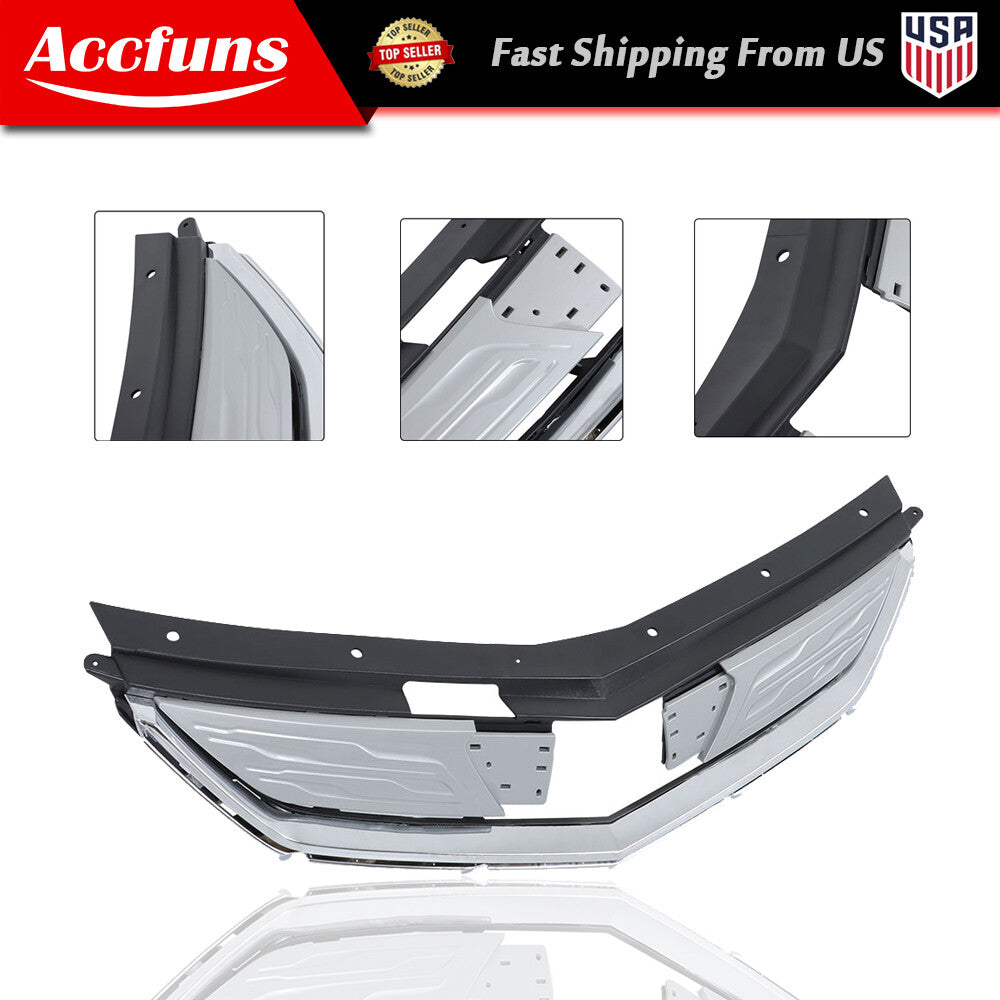 Chrome center grille on the front bumper for 2016-2019 Volt 23289638 n