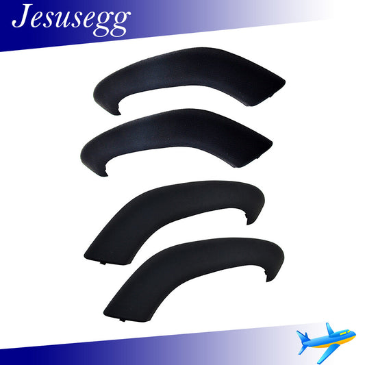 Set of 4 Black Fits for BMW X2 F39 X1 F48 F49 16-19 Interior Door Handle Left+Right Q