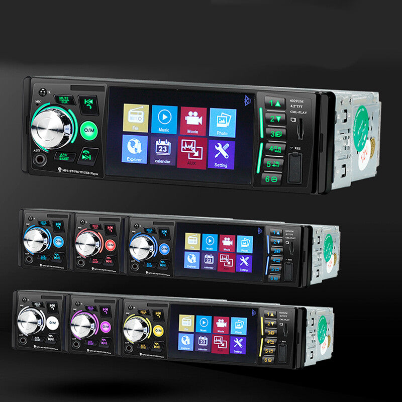 4.2 Inch IPS Single 1 Din Car Stereo Radio Bluetooth FM USB AUX MP3 MP5 Player v