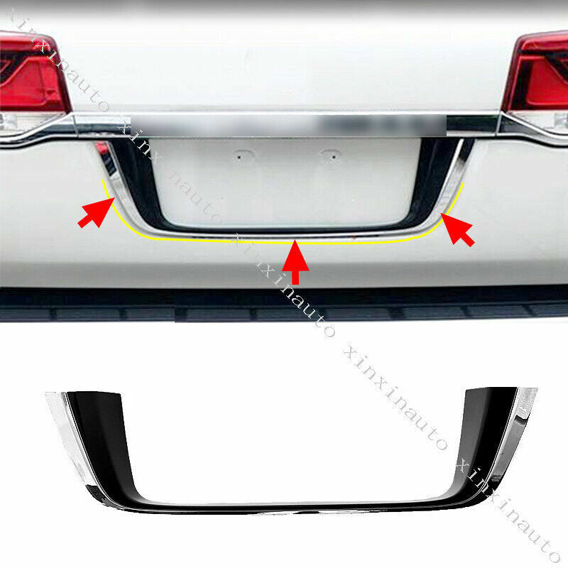 for Land Cruiser LC200 2008-2021 Tailgate License Plate Molding Cover Frame Trim
