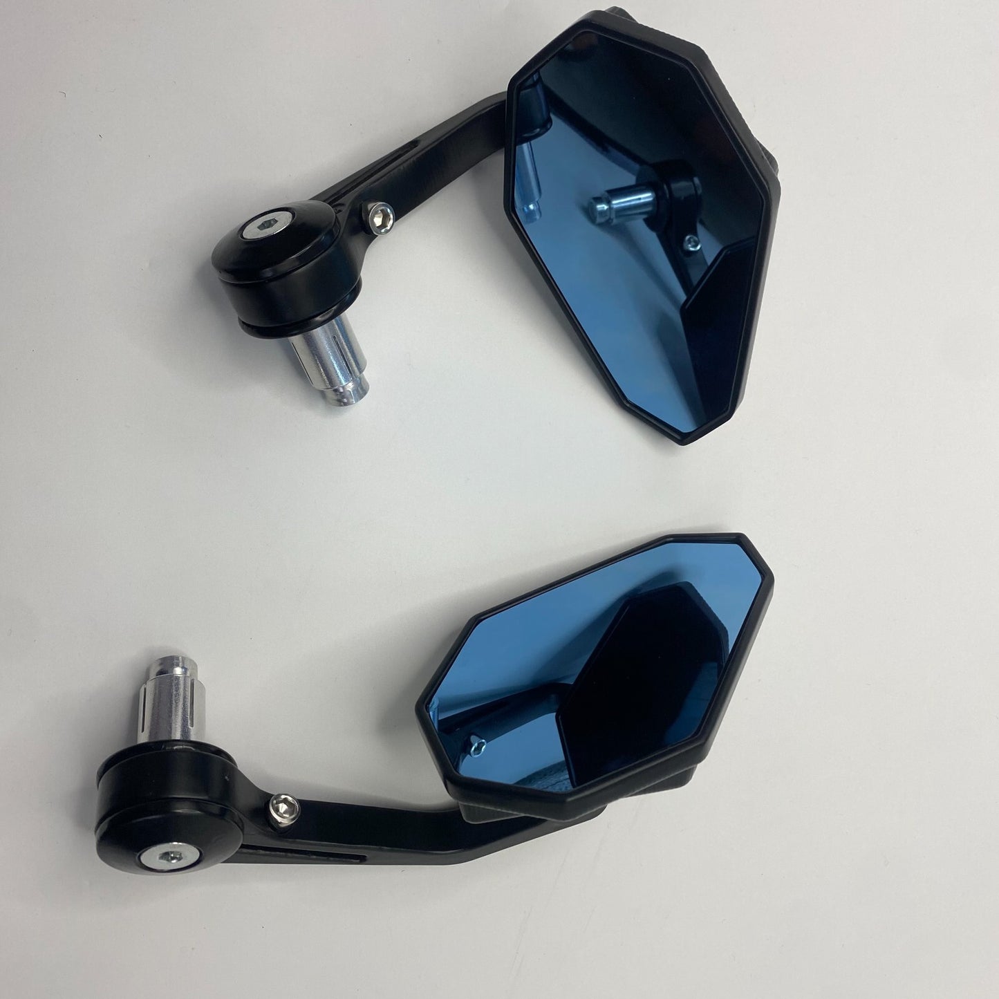 Black Motorcycle 7/8 Bar End Side Rearview Mirrors for Yamaha FZ-07 FZ-09 FZ-10