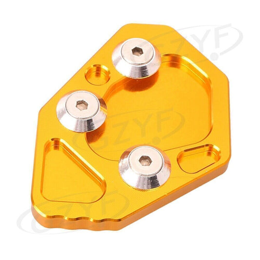 for BMW K1200S K1300S K1300R 1 x Side Stand Kickstand Plate Pad Gold Q