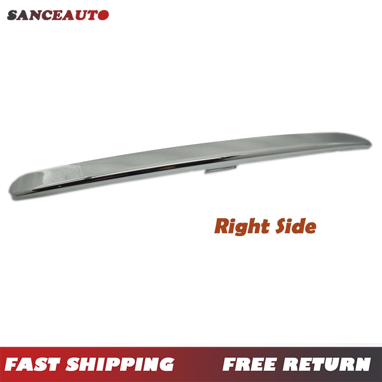 Right front chrome bumper trim applicable to 2011, 2012, 2013, 2014, 2015, and 2016 for Kia 865823w000- v