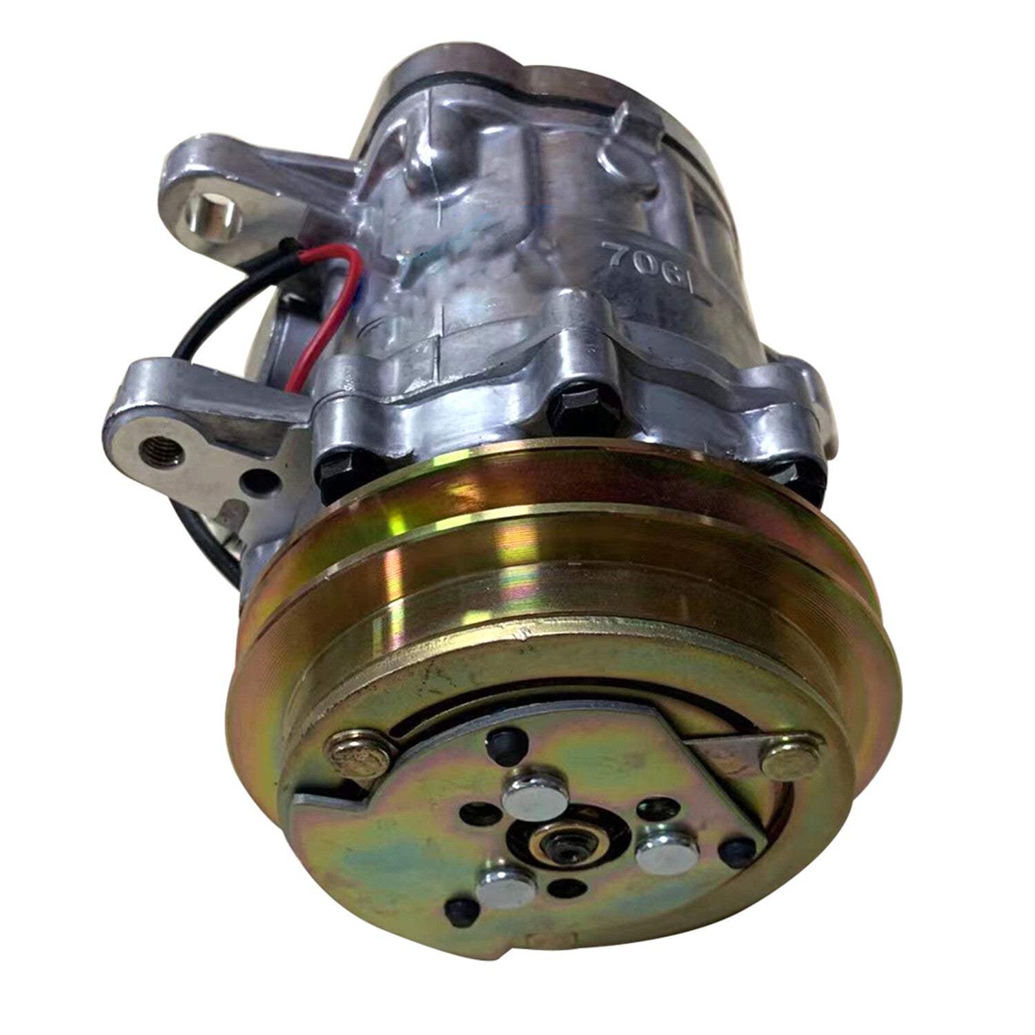 A/C Compressor w/Clutch for Komatsu Hitachi Excavators - NEW
