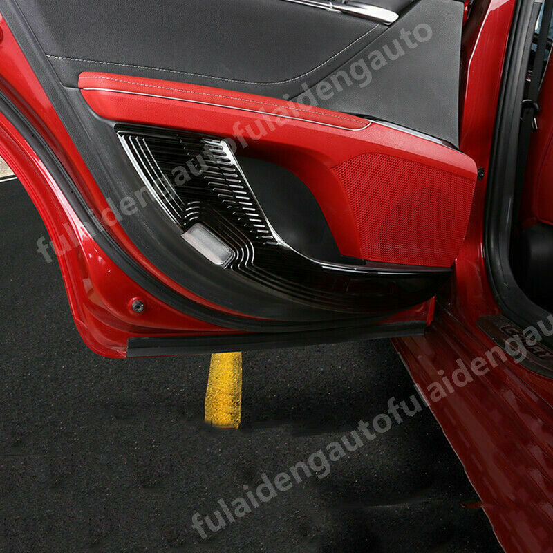4p For 2018-2023 for Toyota for Camry Black steel Inner Door Anti-Kick Panel Guard cover