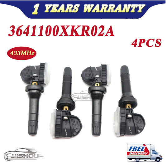 4TPMS Tire Pressure Sensor 433MHZ For 2019 GREAT WALL for HAVAL F7 H6 3641100XKR02A