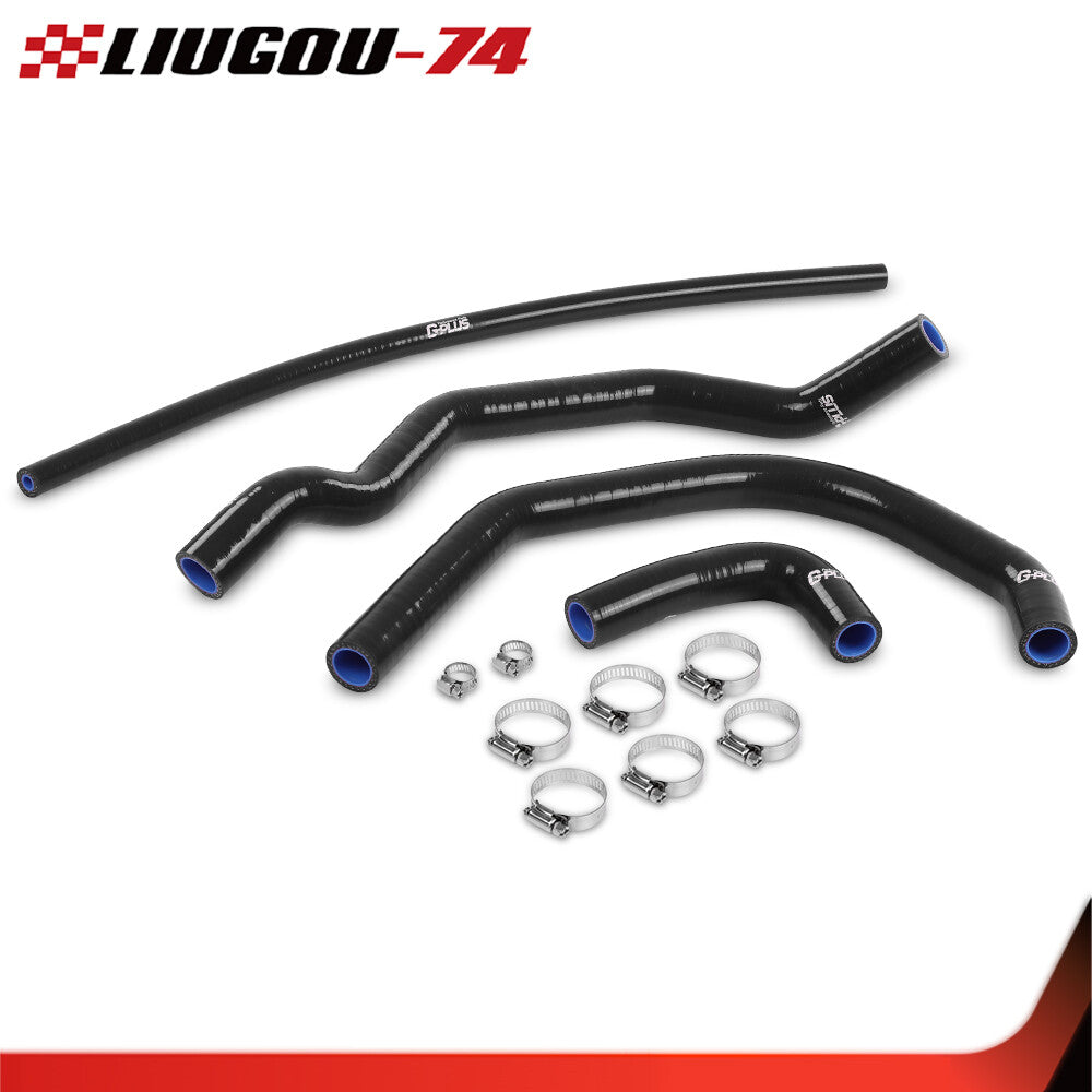 Fits 1987 - 2006 for for Yamaha Yfz350 Banshee Black Silicone Radiator Hose Kit - v