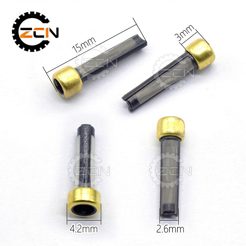 100 Pcs Fuel Injector Fiter Repair Kit Replacement Micro Filters Q
