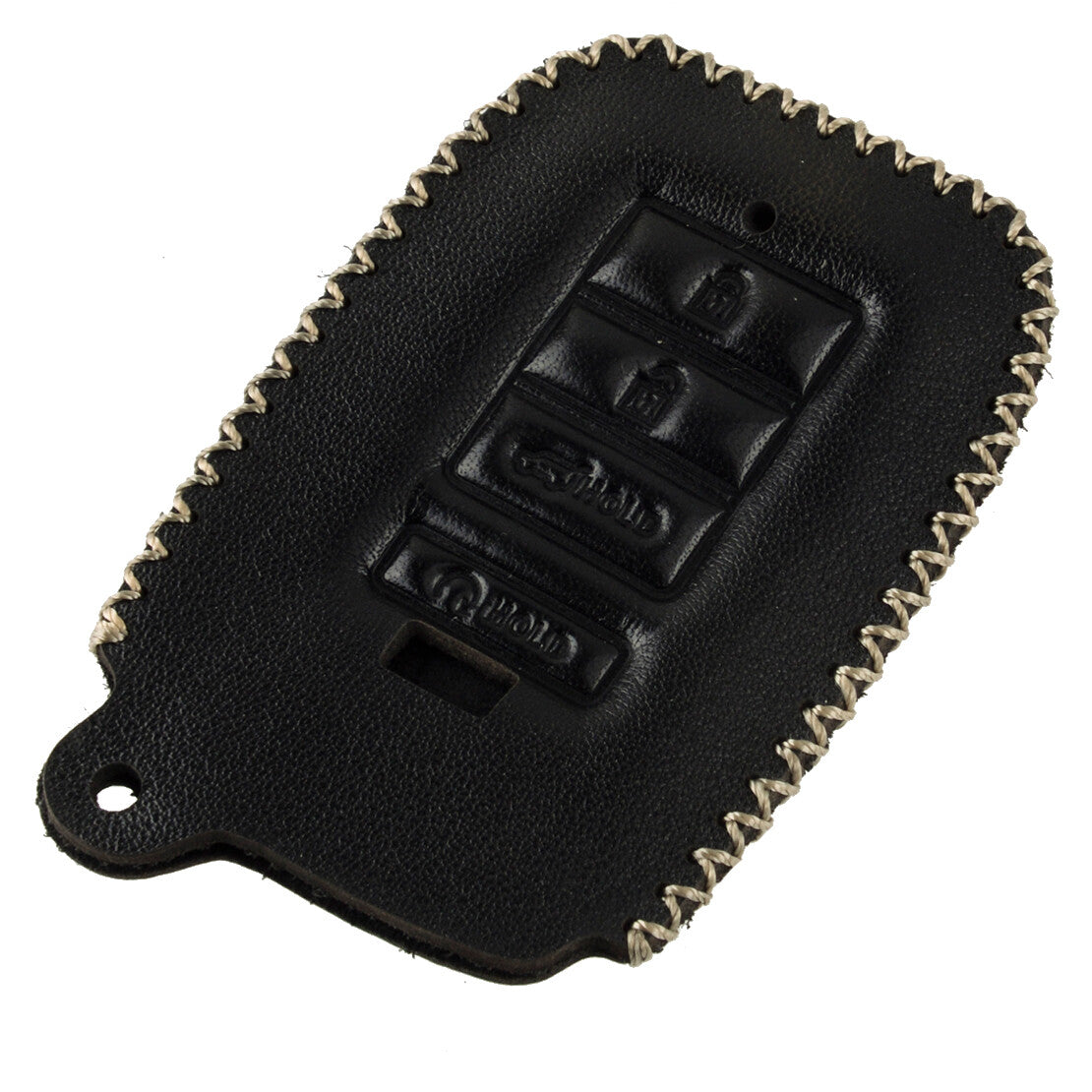 Fit for Acura for RDX RLX MDX TLX Leather 4 Buttons Remote Key Fob Cover Case Chain Q