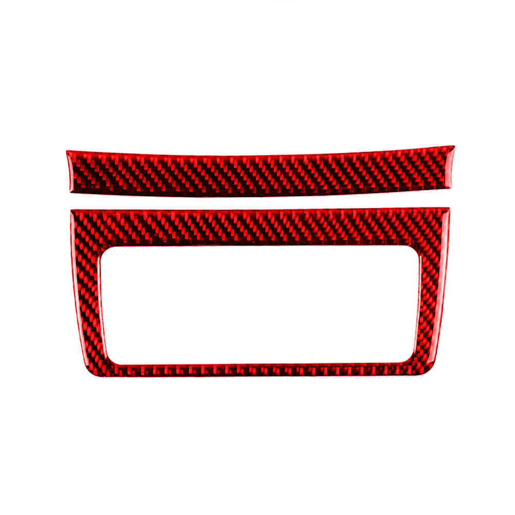 29X Red Carbon Fiber Interior Full Kit Cover Trim Sticker for Fiat 500 2012-2015 v