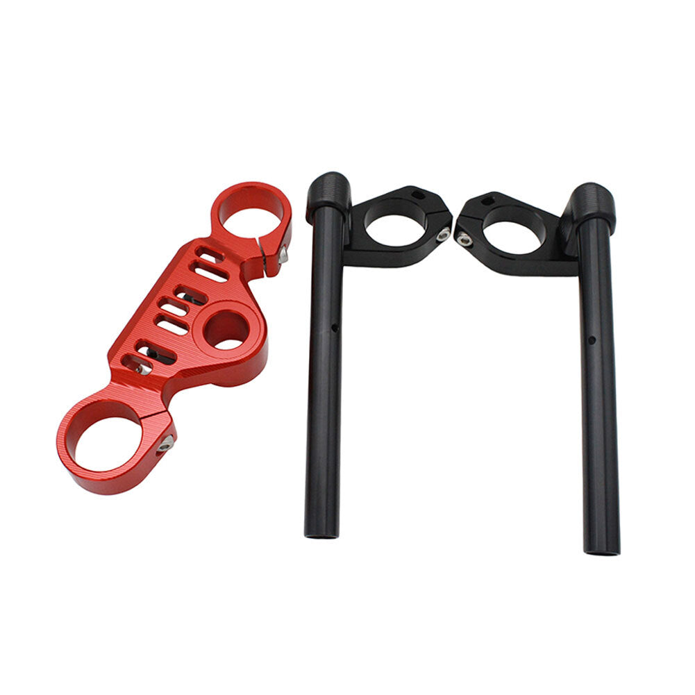 Motorcycle Clip-Ons Handlebar Handle Bar Clip Ons For CF-MOTO 450SR 2023+ Red Q