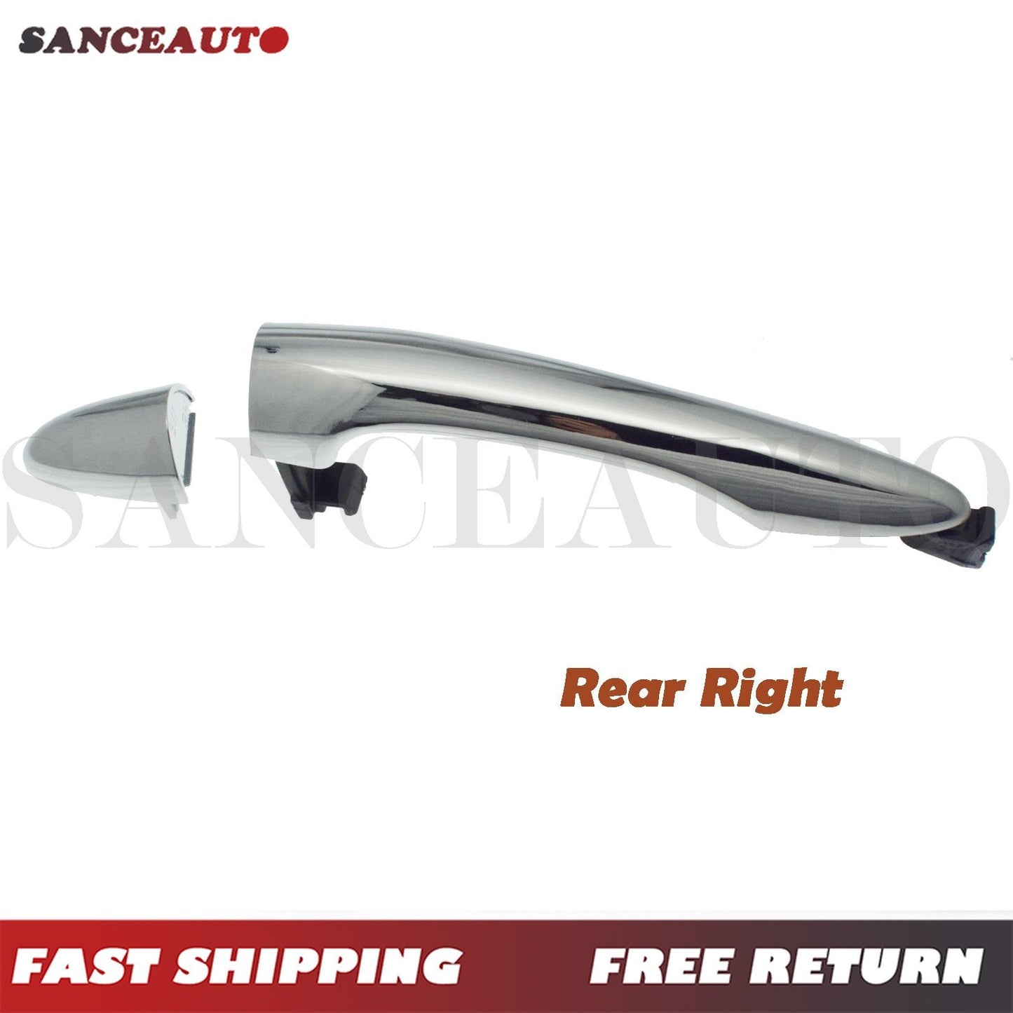Chrome alloy exterior right rear passenger door handle for Kia 2011 - 2016 (New) n