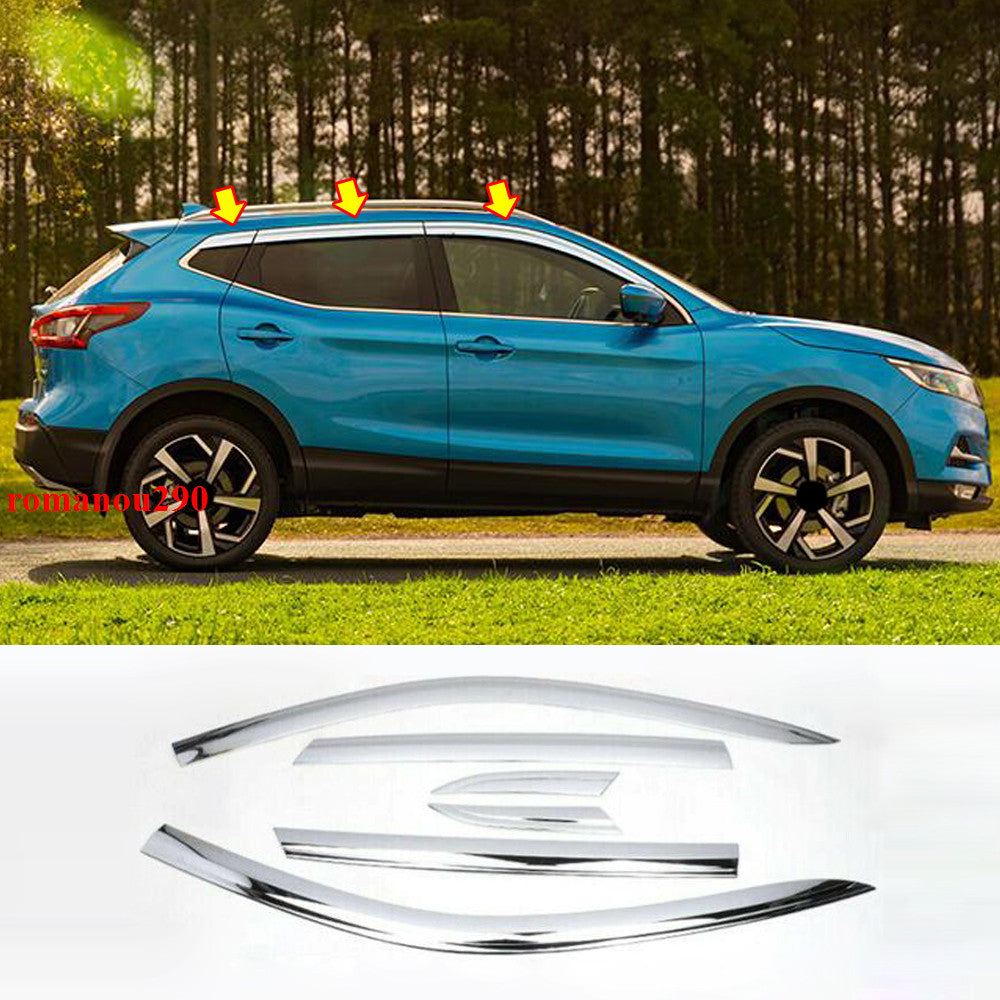 for Nissan Rogue Sport 17-22 Chrome Window Visors Sun Rain Guard Vent Deflectors