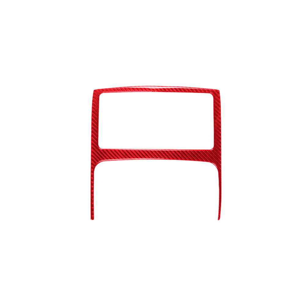 4pcs Red Carbon Fiber Built-In Threshold Cover Trim For Taycan 2019-2022 v