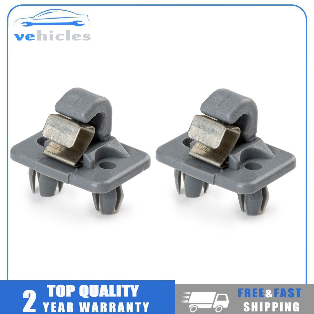 2x 8U0857562A Gray Inner Sun Visor Clips for Audi A3 A4 A5 Q5 A7 B6 B7 B8 S4 S5